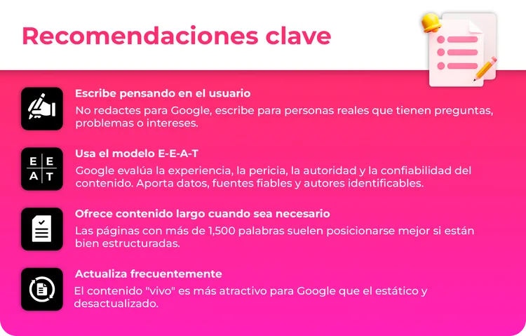 Recomendaciones SEO