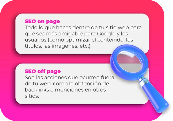 SEO on page y SEO off page