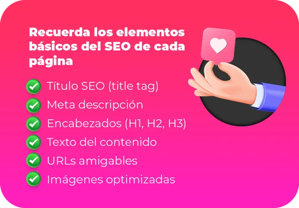 Elementos básicos del SEO de cada página