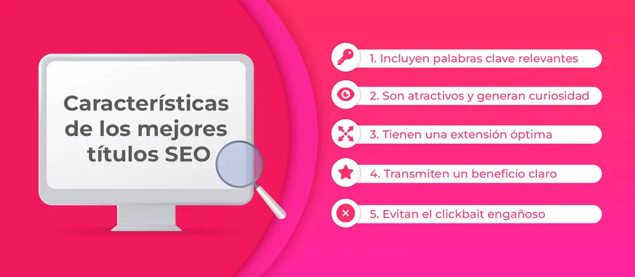 Características de los mejores títulos SEO
