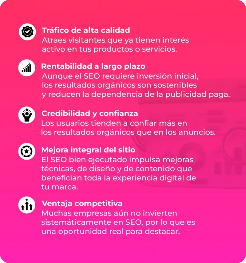 Beneficios principales del SEO para las empresas